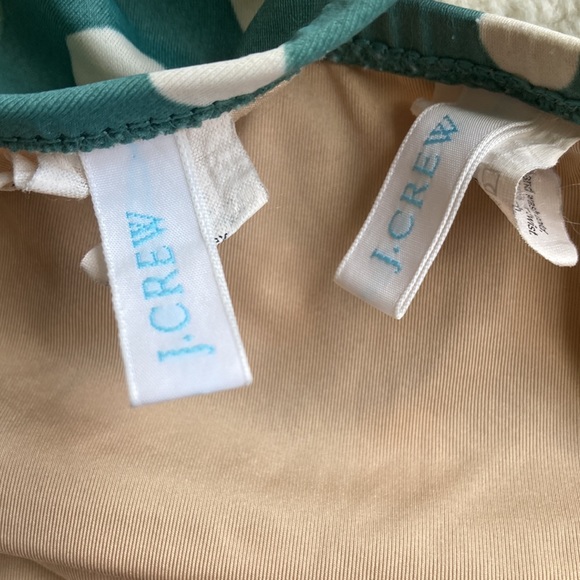 J Crew Teal and Cream Polka Dot Bikini Size M - Picture 7 of 8